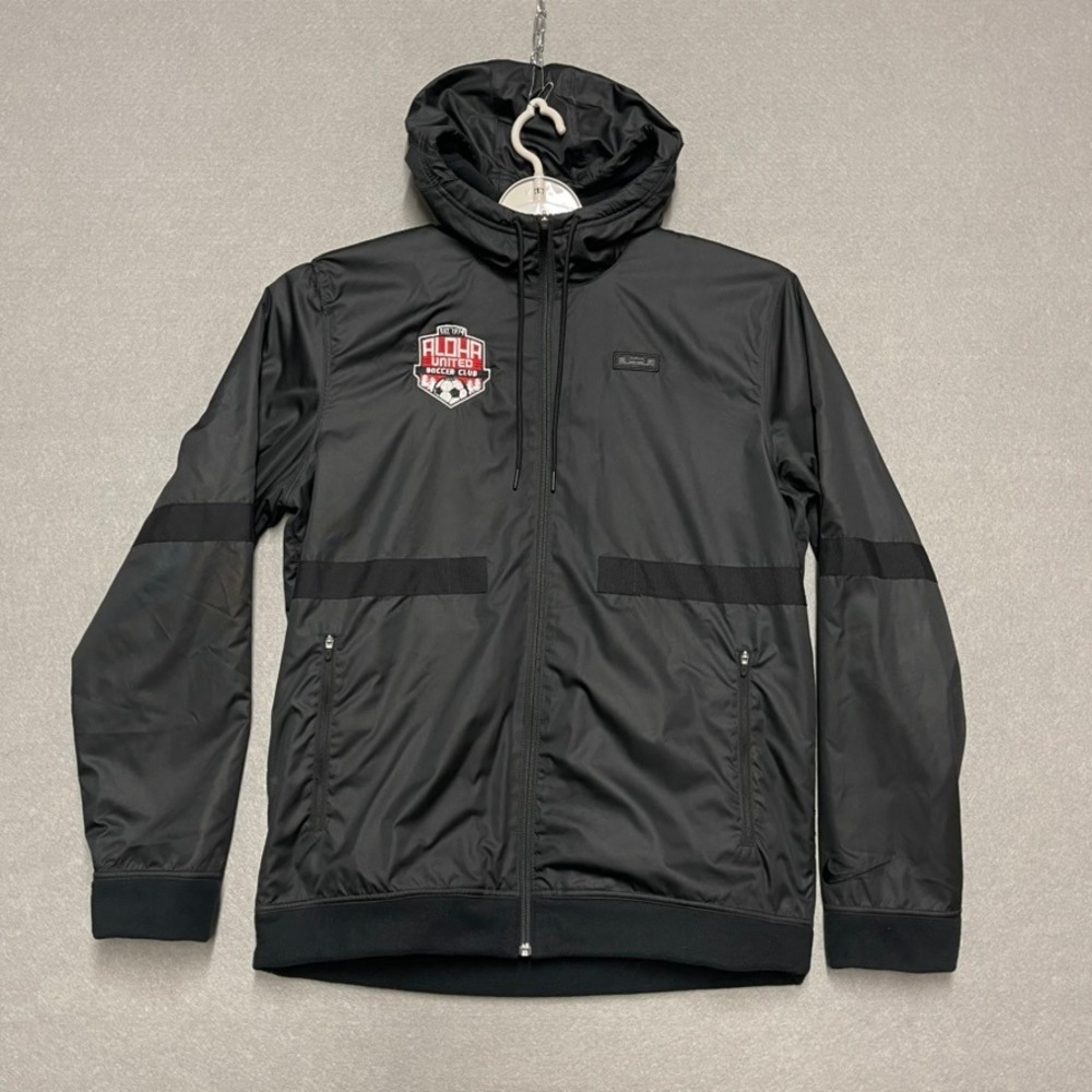 Nike LeBron Jacket Mens Medium Black Hoodie Insulated Aloha‎ United Soccer Club